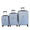 3-Piece Travel 27-Inch Luggage Suitcase Bag Set - Stylish - Silver