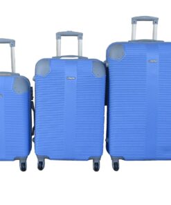 3-Piece Travel 28-Inch Luggage Suitcase Bag Set - Stylis - Blue