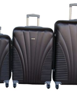 3-Piece Travel 28-Inch Luggage Suitcase Bag Set - Stylis - Brown
