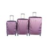 3-Piece Travel 28-Inch Luggage Suitcase Bag Set - Stylis - Pink