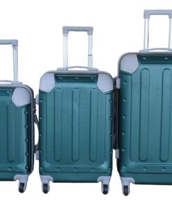 3-Piece Travel 28-Inch Luggage Suitcase Bag Set - Stylish - D Green