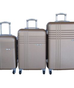 3-Piece Travel 28-Inch Luggage Suitcase Bag Set - Stylish - Gold