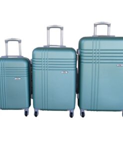 3-Piece Travel 28-Inch Luggage Suitcase Bag Set - Stylish - Green