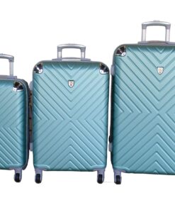 3-Piece Travel 28-Inch Luggage Suitcase Bag Set - Stylish - Light Green