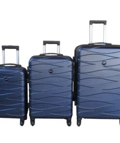 3-Piece Travel 28-Inch Luggage Suitcase Bag Set - Stylish - Navy