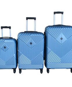 3-Piece Travel 28-Inch Luggage Suitcase Bag Set - Stylish - S-Blue