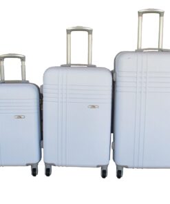 3-Piece Travel 28-Inch Luggage Suitcase Bag Set - Stylish - White