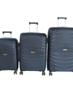 3 Piece Travel 30" Luggage Suitcase Bag Set-Stylish - Black