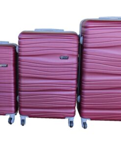 3 Piece Travel 30" Luggage Suitcase Bag Set-Stylish -Maroon