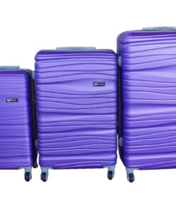 3 Piece Travel 30" Luggage Suitcase Bag Set-Stylish - Purple