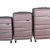 3 Piece Travel 30" Luggage Suitcase Bag Set-Stylish -Rose Gold