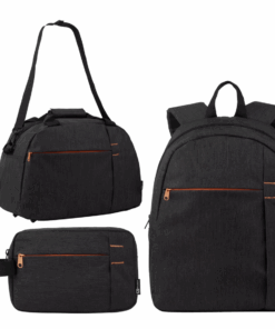 3 Piece Travel Combo Grey/Orange
