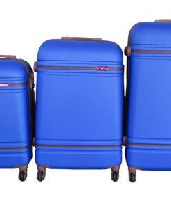 3 Piece Travel Luggage Bag Set - Light Blue