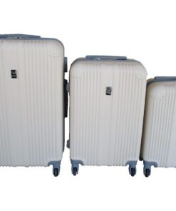 3-Piece Travel Luggage Suitcase Bag Set-Stylish, and Convenient-Cream White