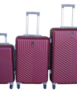 3-Piece Travel Luggage Suitcase Bag Set-Stylish, and Convenient - Maroon