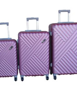 3-Piece Travel Luggage Suitcase Bag Set-Stylish, and Convenient - Pink