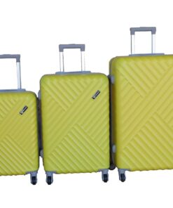 3-Piece Travel Luggage Suitcase Bag Set-Stylish, and Convenient - Yellow