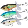 3 Piece Truscend Topwater Fishing Rapala Lure Spinning Tail With BKK Hooks