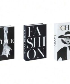 3 Pieces Decoration Hard Cover Style Prop Book Ornaments - 02