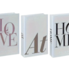 3 Pieces Decoration Hard Cover Style Prop Book Ornaments