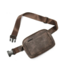 3-Pocket Faux Leather Chest & Bum Bag - Ash Brown