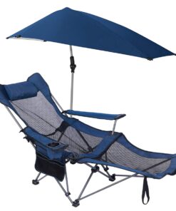 3 Position Reclining Chair with Removable Footrest & Umbrella