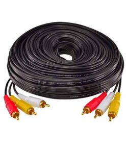 3 RCA Male to 3 RCA Male AV Cable : 15 Meters