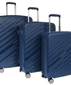3 Sizes Premium Trolley Luggage Suitcase Bags - Revelation - Blue