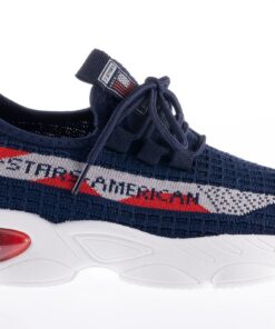 3-Stars Authentic Sport-Women's Memory Foam San Diego Sneakers-Navy - UK 4