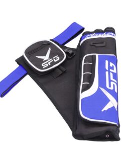 3 Tubes Adjustable Oxford Archery Quiver Bag - Blue
