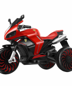 3 Wheel Electric Motor Bike for kids Age 4 to 12 With MP3 Music - Red