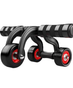 3 Wheels Ab Roller & Push Up Stand