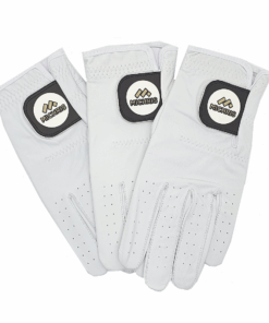 3 X Full Cabretta Leather Menâs Golf Glove - S