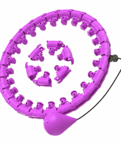 30 Knots Exercise Hula Hoop Detachable Fitness Hoop - Purple