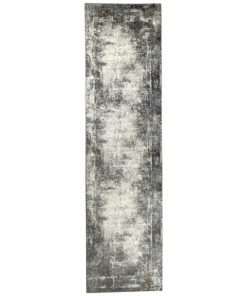 300cm by 80cm - Contemporary Grey Authentic Turkish Passage Runner / Rug