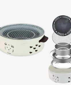 30cm Indoor & Outdoor Tabletop Braai Stove with Mesh & Grill Grid FX-9208