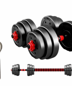 30KG Barbell and Dumbbells Weight Set Adjustable With TIT Keychain