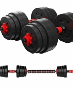 30kg Plastic Cement Indoor Fitness Weight Lifting Adjustable Dumbbells