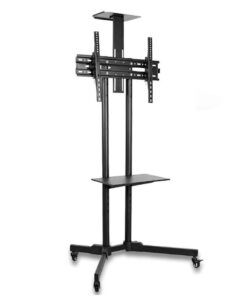 32''-70'' Height-Adjustable Mobile TV trolley with Wheels -300