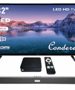 32" HD LED 3-in-1 TV with Android 12 TV Box and Soundbar Bundle