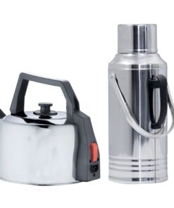 3.2L Steel Glass-Inner Vacuum Insulated Flask and 4.1 Litre Electric Kettle