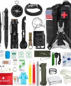 33 in 1 Tactical Survival Multi-Function Kit - Black-Camouflage Bag