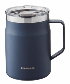 350ml Seal Lock Double Walled Stainless Steel Tumber Coffee Flask Mug - Misty Blue