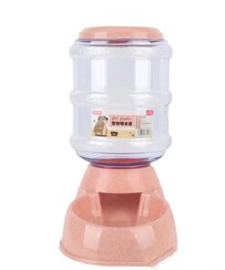 3.5L Large Capacity Automatic Cat Feeder Dog Food Dispenser - Pink