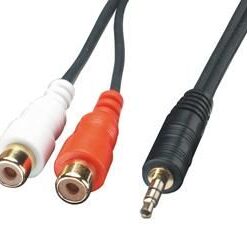 3.5mm Male to 2 x RCA Female AV Adapter Cable