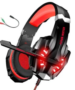 3.5mm Wired Bass Stereo Noise Isolation Gaming Headphones With Mic