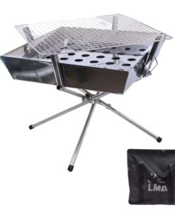 36x36cm LMA Stainless Steel Portable Folding Braai Stand & Camping Stove