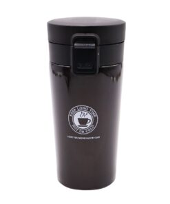 380ml Premium Travel Coffee Mug Vacuum Flask - Black