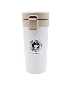 380ml Premium Travel Coffee Mug Vacuum Flask - White