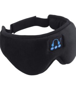 3D Bluetooth 5.0 Wireless Sleep Eye Mask with Bluetooth Headphone - Black